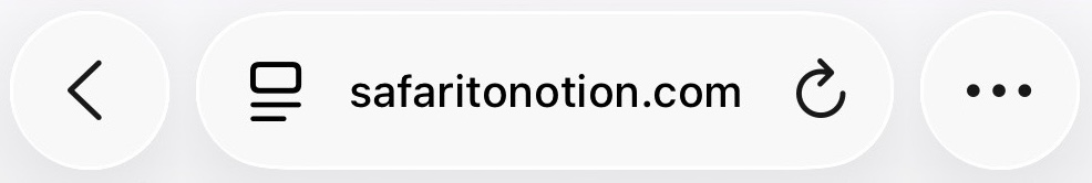 Safariアドレスバーの…ボタン